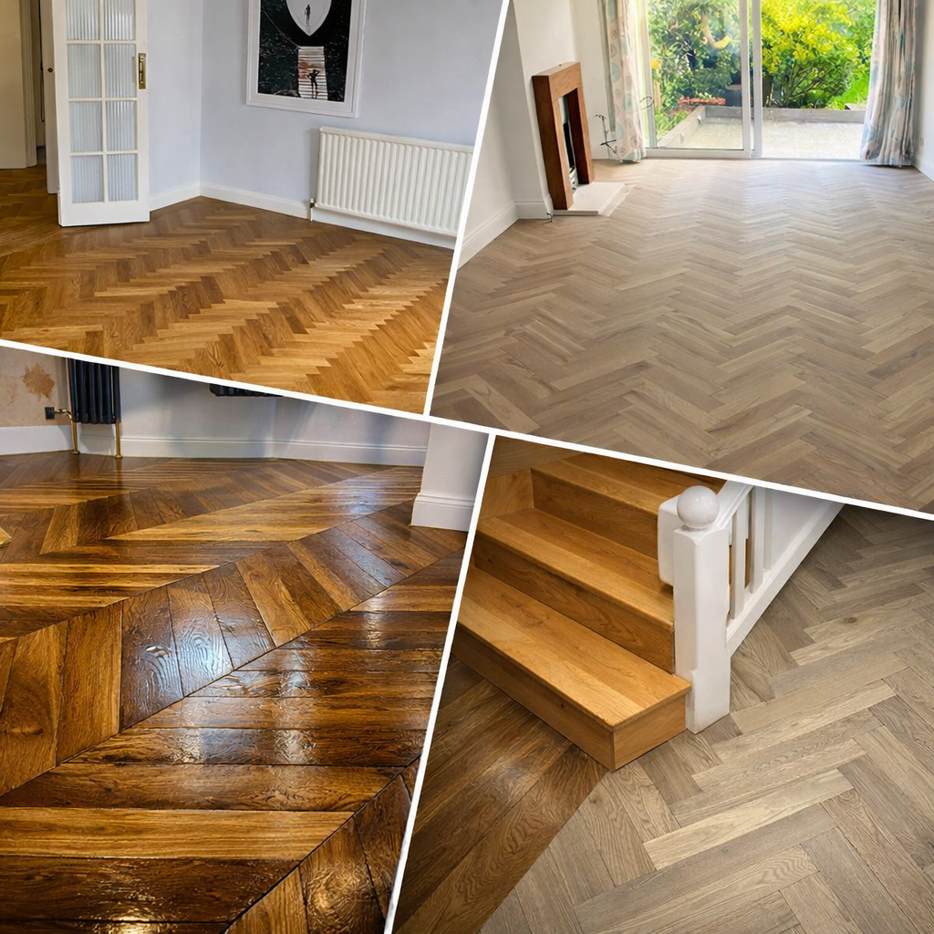 chevron engineered wood flooring