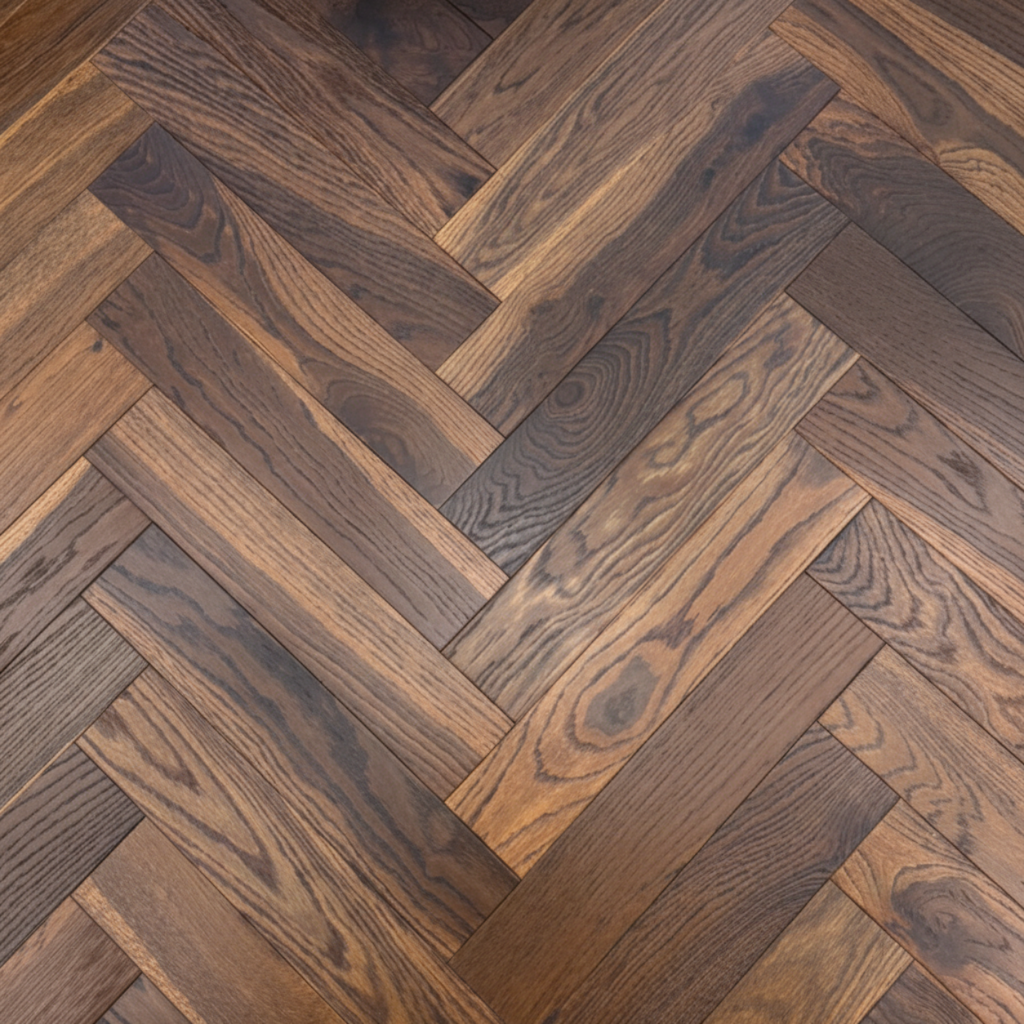 Twilight Timber Oak Engineered Wood Flooring Dark Contemporary Finish