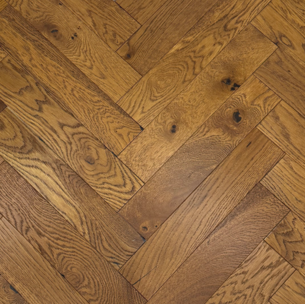 Golden Wheat Oak Engineered Wood Flooring Warm Honey Oak Finish