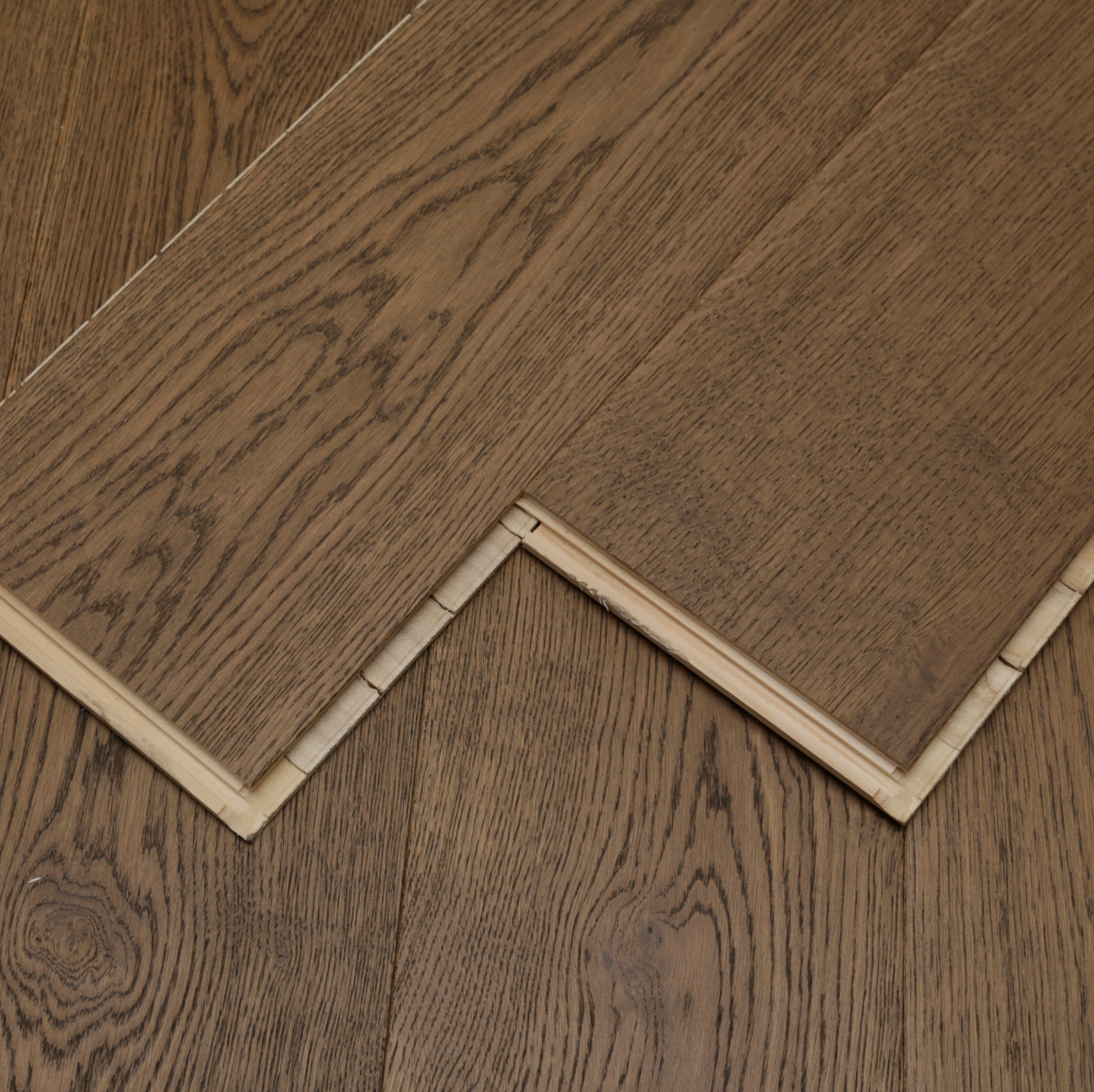 Smoke Stain Brushed Oak Flooring – Rich Smoky Modern Timber Effect