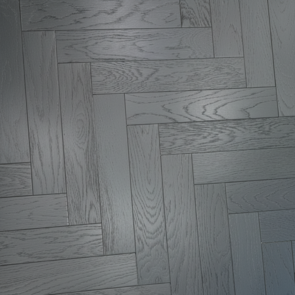 Galaxy Black Oak Engineered Wood Flooring Deep Charcoal Modern Finish