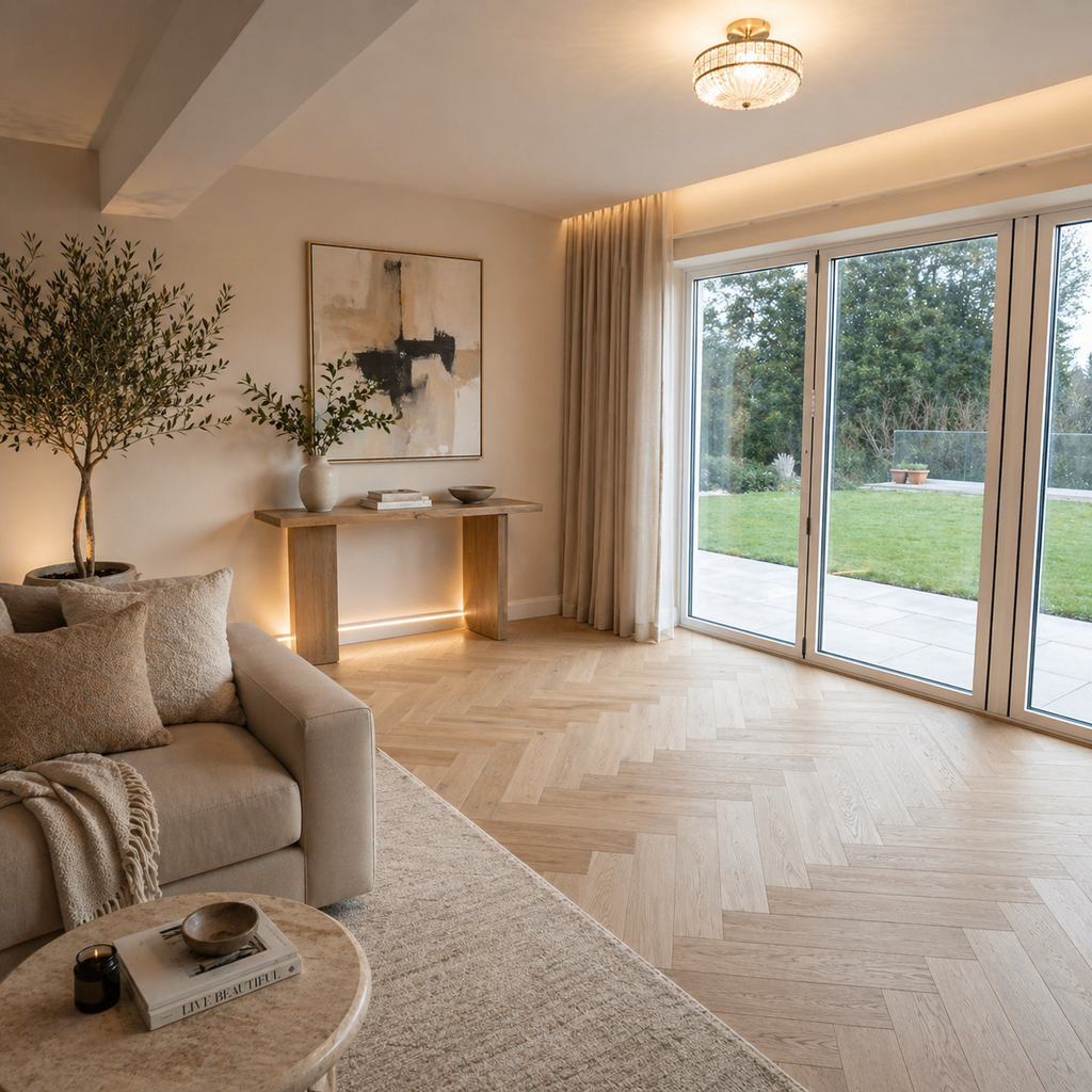 Invisible Finish Oak Engineered Flooring – Natural Raw-Timber Look