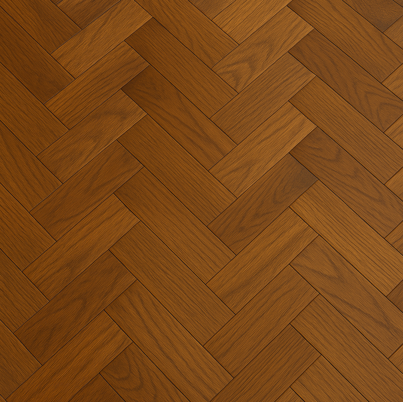 Golden Smoke Brushed UV Oiled Solid Oak Herringbone – Warm Smoked Oak Tone