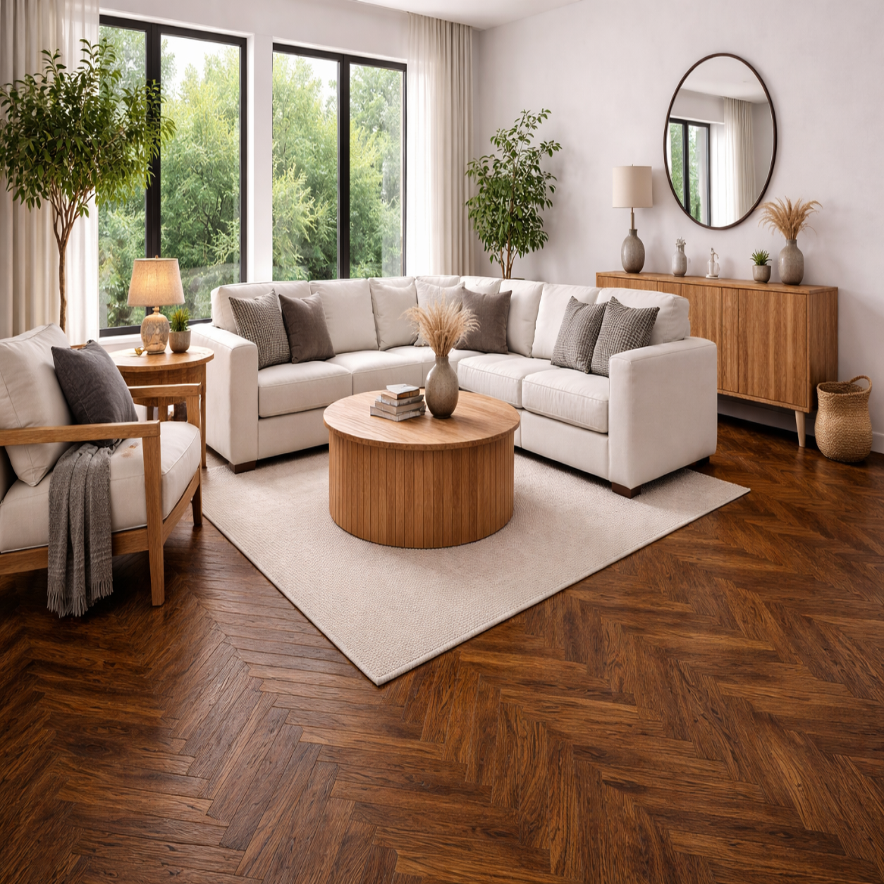 Twilight Timber Oak Engineered Wood Flooring Dark Contemporary Finish