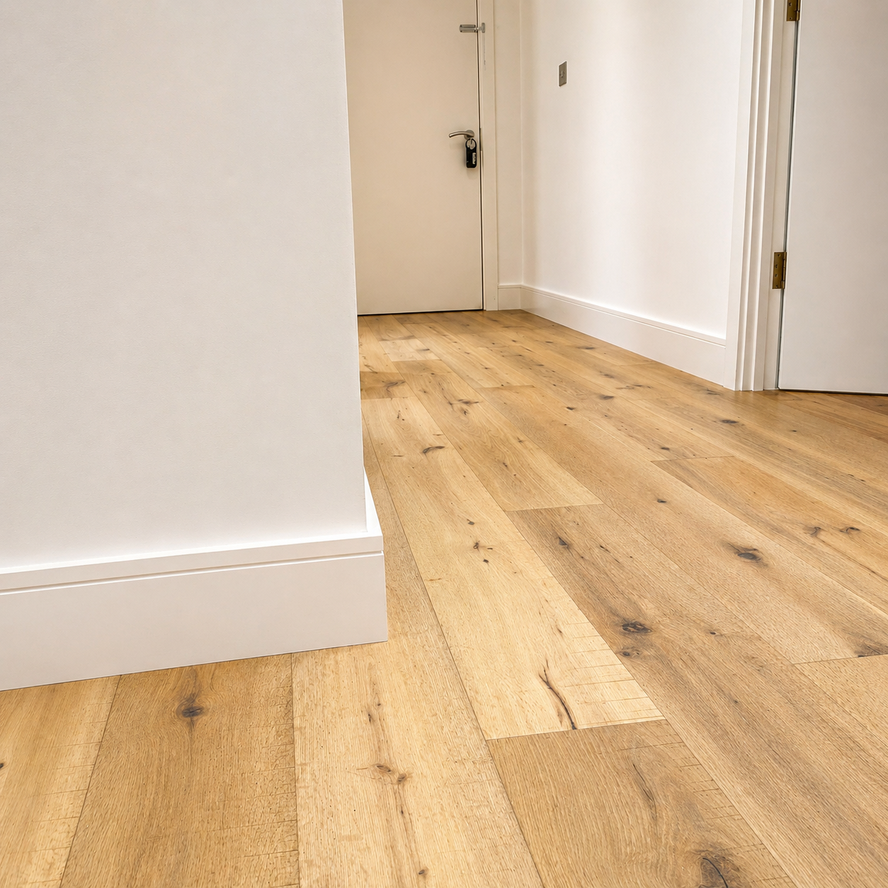 Distressed White Washed Oak Engineered Flooring – Aged Coastal White Finish